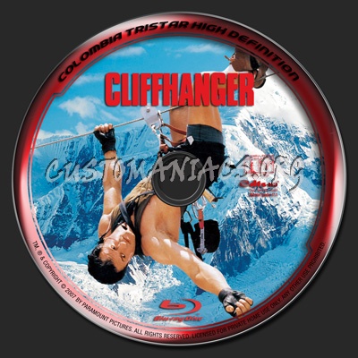 Cliffhanger blu-ray label