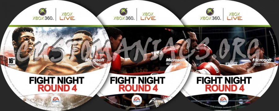 Fight Night Round 4 dvd label