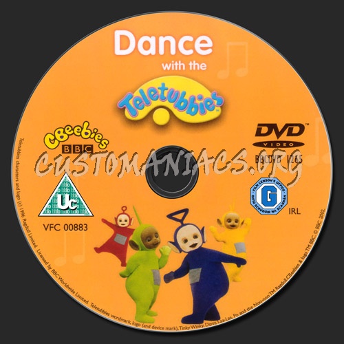 Dance with the Teletubbies dvd label