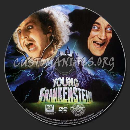 Young Frankenstein dvd label