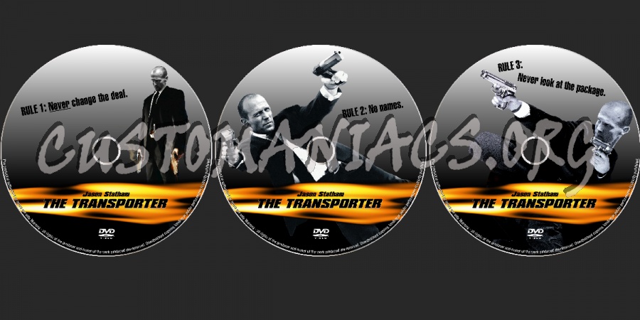 Transporter Trilogy dvd label