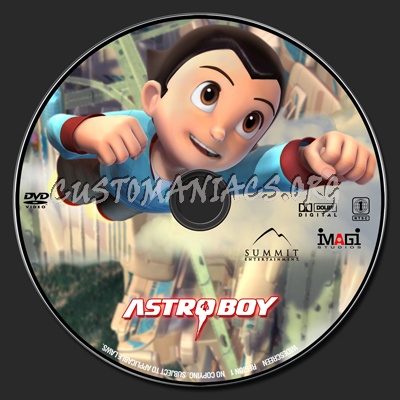 Astro Boy dvd label