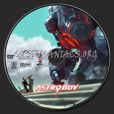 Astro Boy dvd label