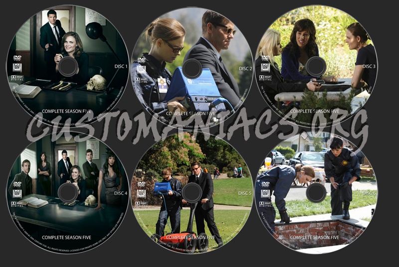 Bones Season 5 dvd label