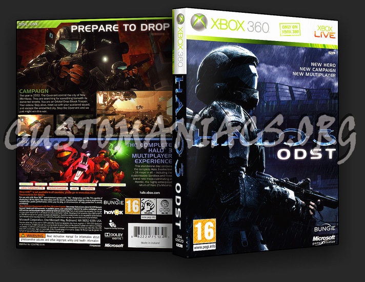 Halo 3 Odst dvd cover