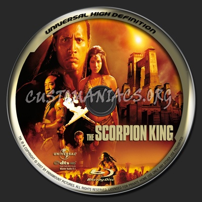The Scorpion King blu-ray label