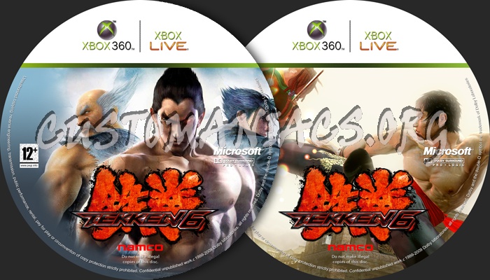 Tekken 6 dvd label