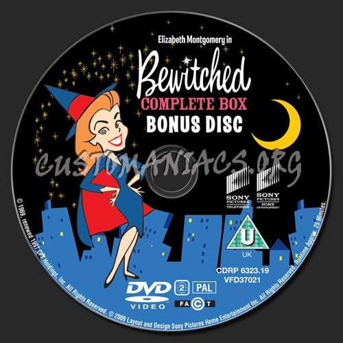 Bewitched bonus disc dvd label