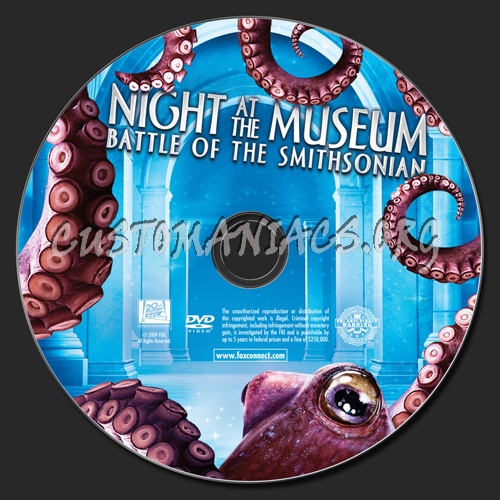 Night at the Museum 2 dvd label