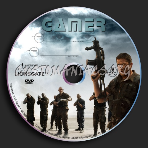 Gamer dvd label