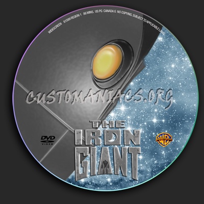 The Iron Giant dvd label