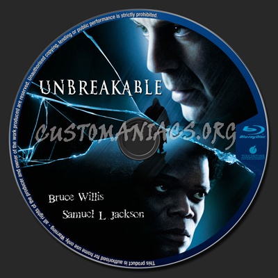 Unbreakable blu-ray label