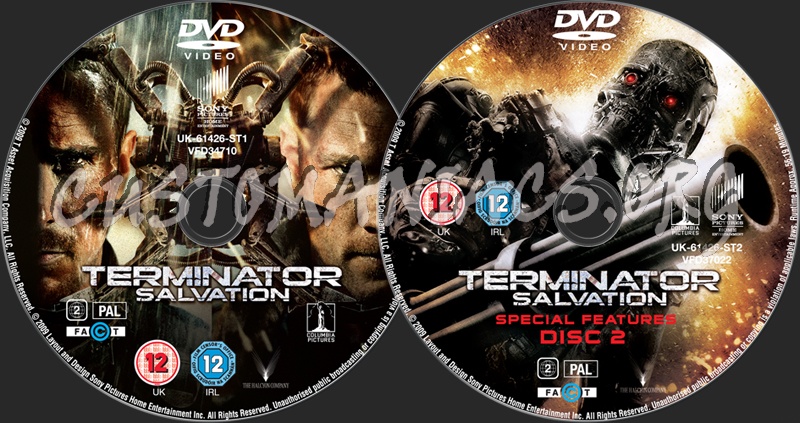 Terminator Salvation dvd label