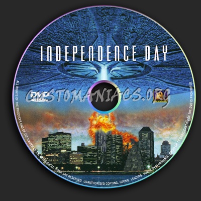 Independence Day dvd label