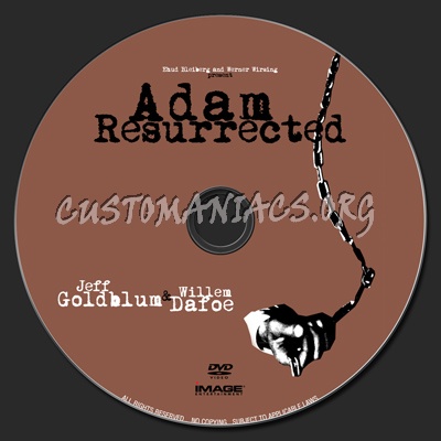 Adam Resurrected dvd label