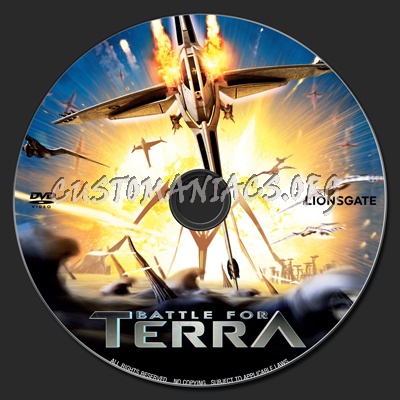 Battle For Terra dvd label