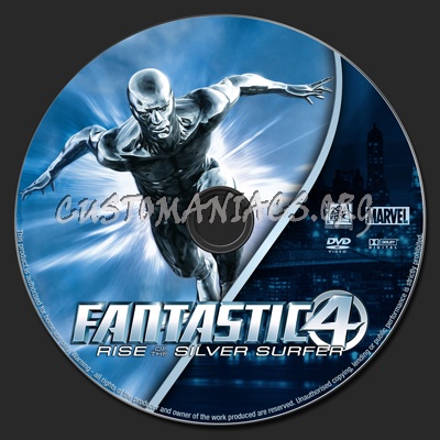 Fantastic Four: Rise of the Silver Surfer dvd label