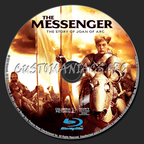 The Messenger blu-ray label