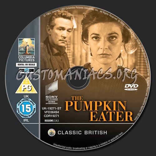 The Pumpkin Eater dvd label