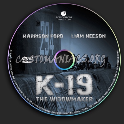 K-19 The Widowmaker dvd label