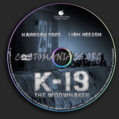 K-19 The Widowmaker dvd label