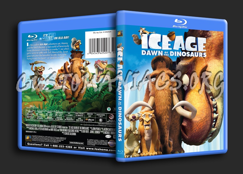 Ice Age: Dawn of the Dinosaurs blu-ray cover