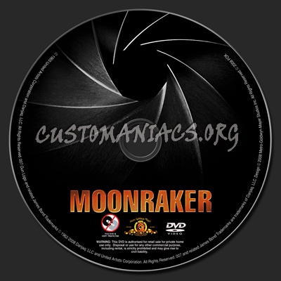 Moonraker dvd label