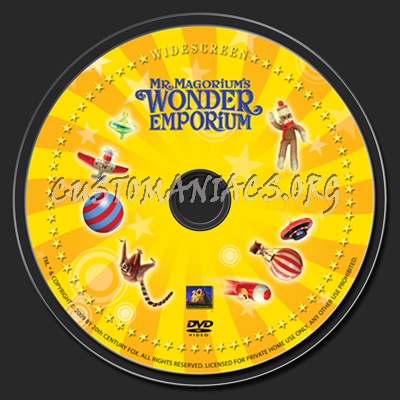 Mr Magoriums Wonder Widescreen dvd label