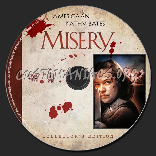 Misery dvd label