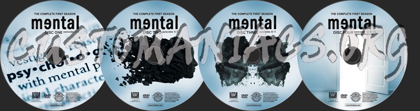 Mental Season 1 dvd label