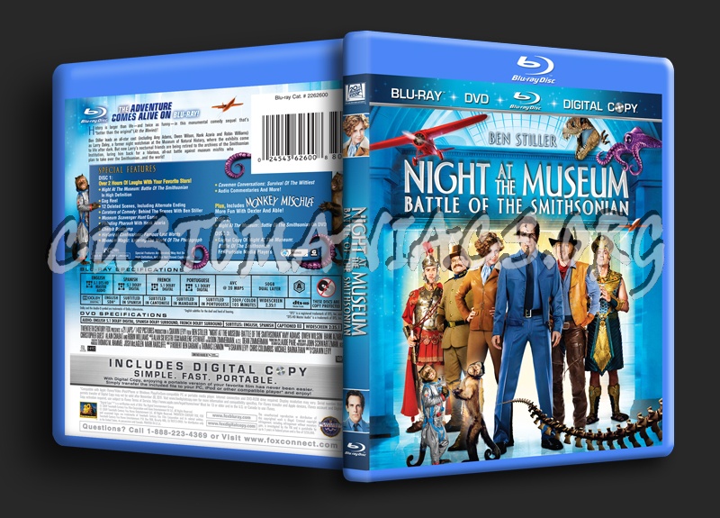 Night at the Museum 2 blu-ray cover