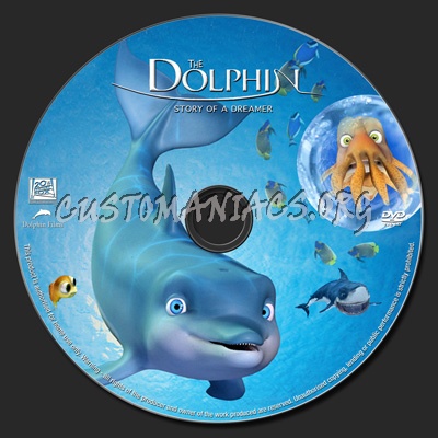 The Dolphin Story of a Dreamer dvd label