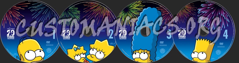 The Simpsons Season 20 dvd label