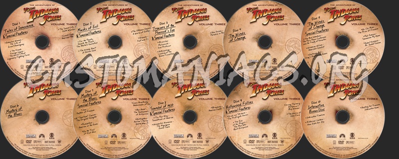 Young Indiana Jones Volume 3 dvd label
