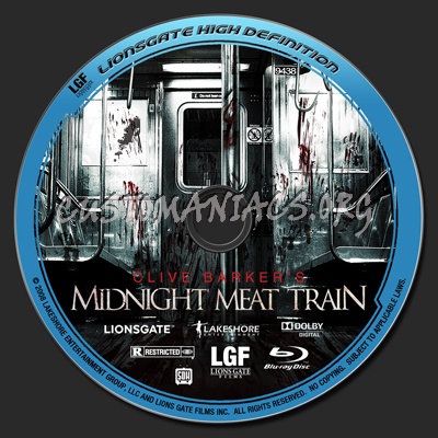 Midnight Meat Train blu-ray label