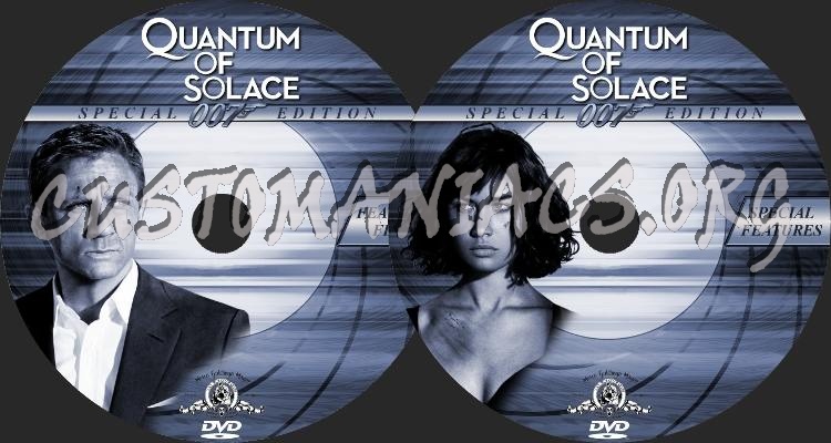 Quantum of Solace dvd label