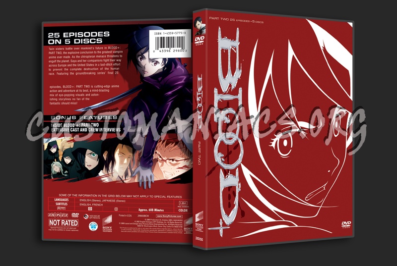 Blood+ Part 2 dvd cover