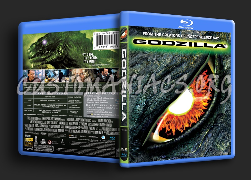 Godzilla blu-ray cover