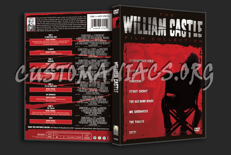 The William Castle Film Collection dvd cover