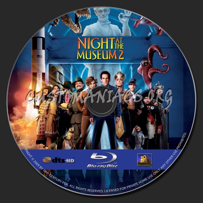 Night At The Museum Battle Of The Smithsonian blu-ray label