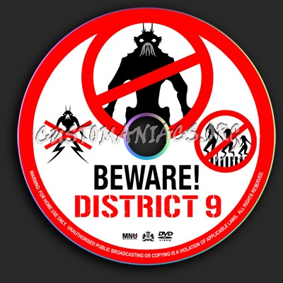 District 9 dvd label