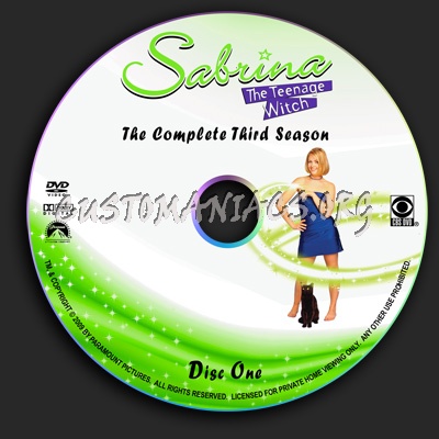 Sabrina The Teenage Witch - Season 3 dvd label