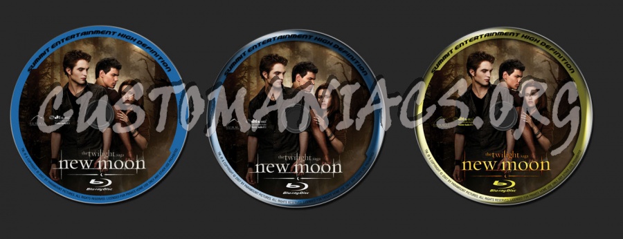 The Twilight Saga  New Moon blu-ray label