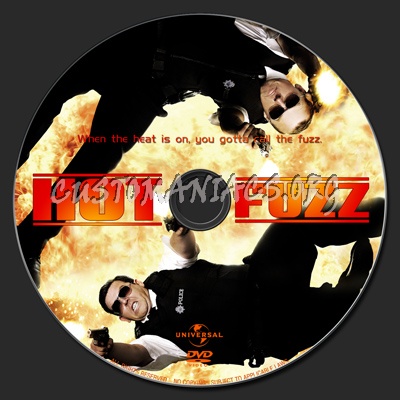 Hot Fuzz dvd label