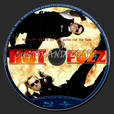 Hot Fuzz blu-ray label