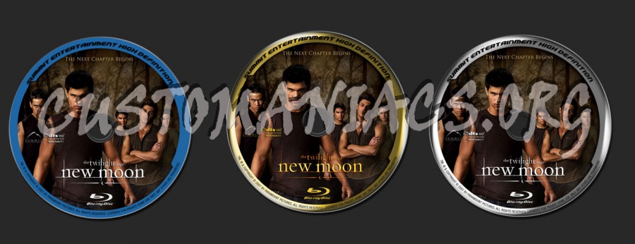 The Twilight Saga  New Moon blu-ray label