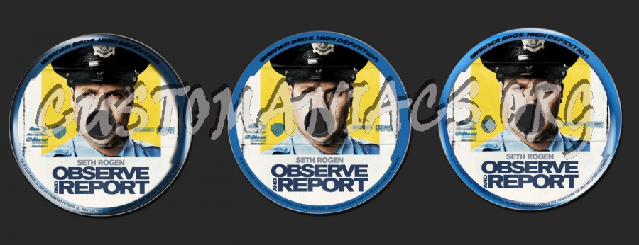 Observe and Report blu-ray label