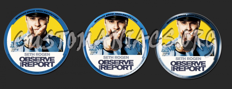 Observe and Report blu-ray label