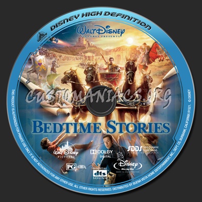 Bedtime Stories blu-ray label