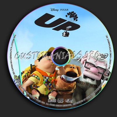 Up dvd label